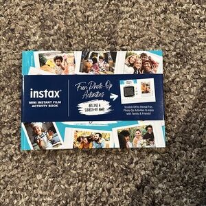 Instax Mini Instant Film Activity Book - Blue and White 📸